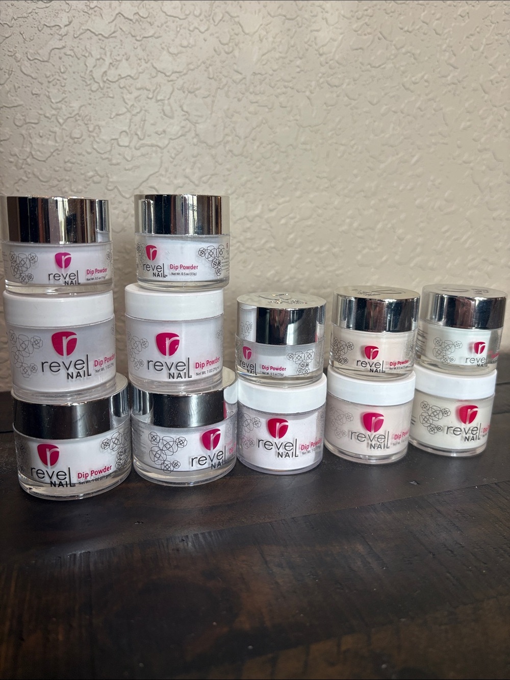 RevelNail Dip Powder - shades of WHITE